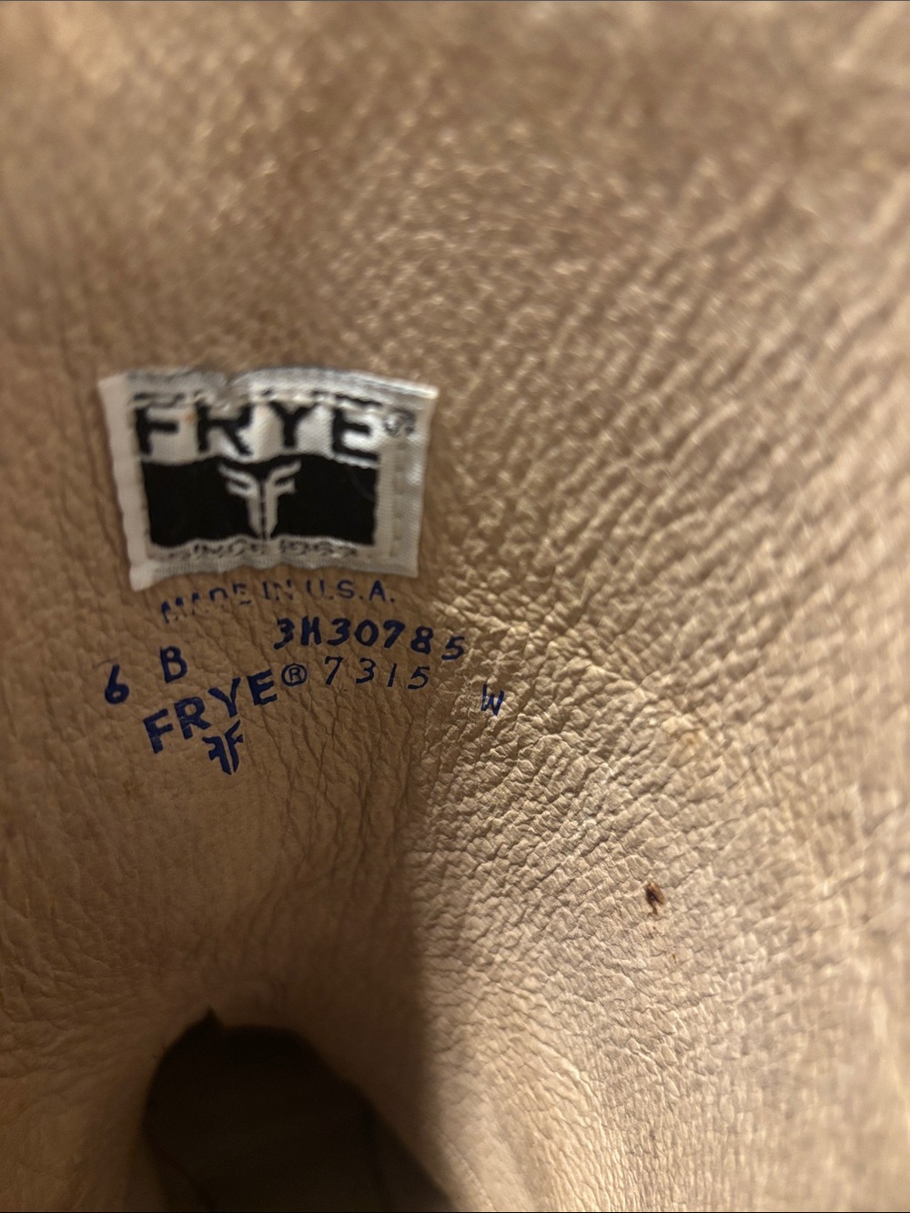 Frye 70s Vintage Tan Leather Mid-Calf Western Boots - Picture 12 of 12